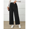 Simone | Brede-Pijpen Hoge Taille Broek