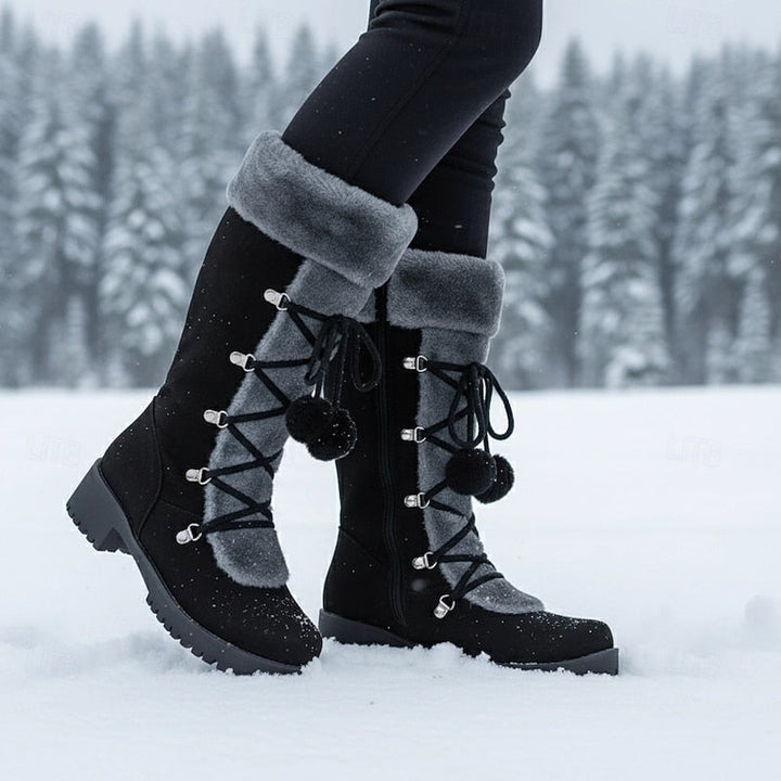 Sabrina | Gezellige Lace-Up Winterlaarzen