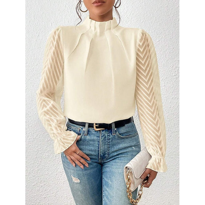 Elspeth | Elegante Hoge Hals Blouse