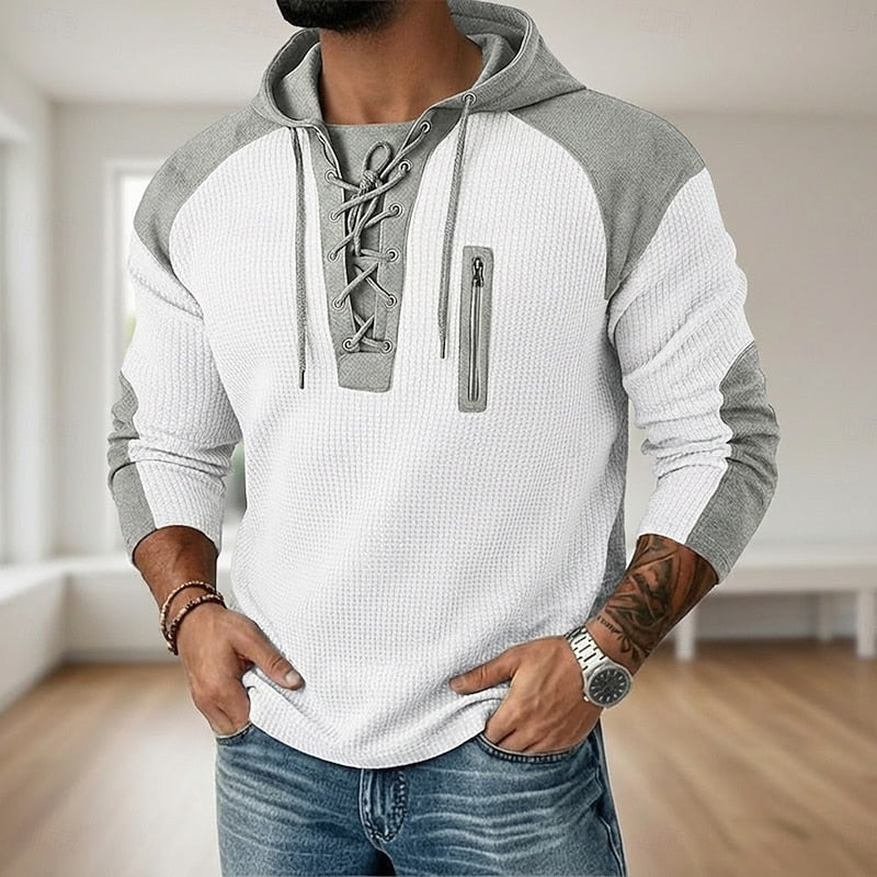 Wesley | Lace-Up Hoodie met Capuchon