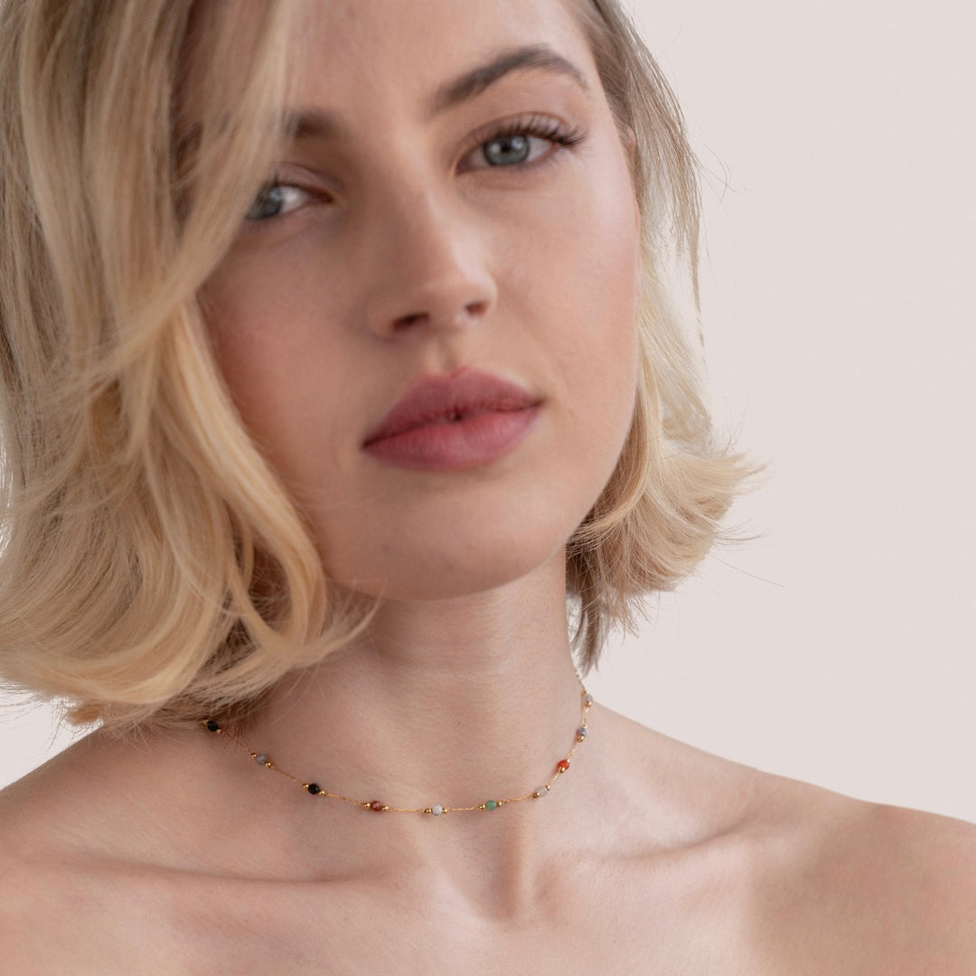 Donna | Elegante Minimalistische Ketting met Kralen