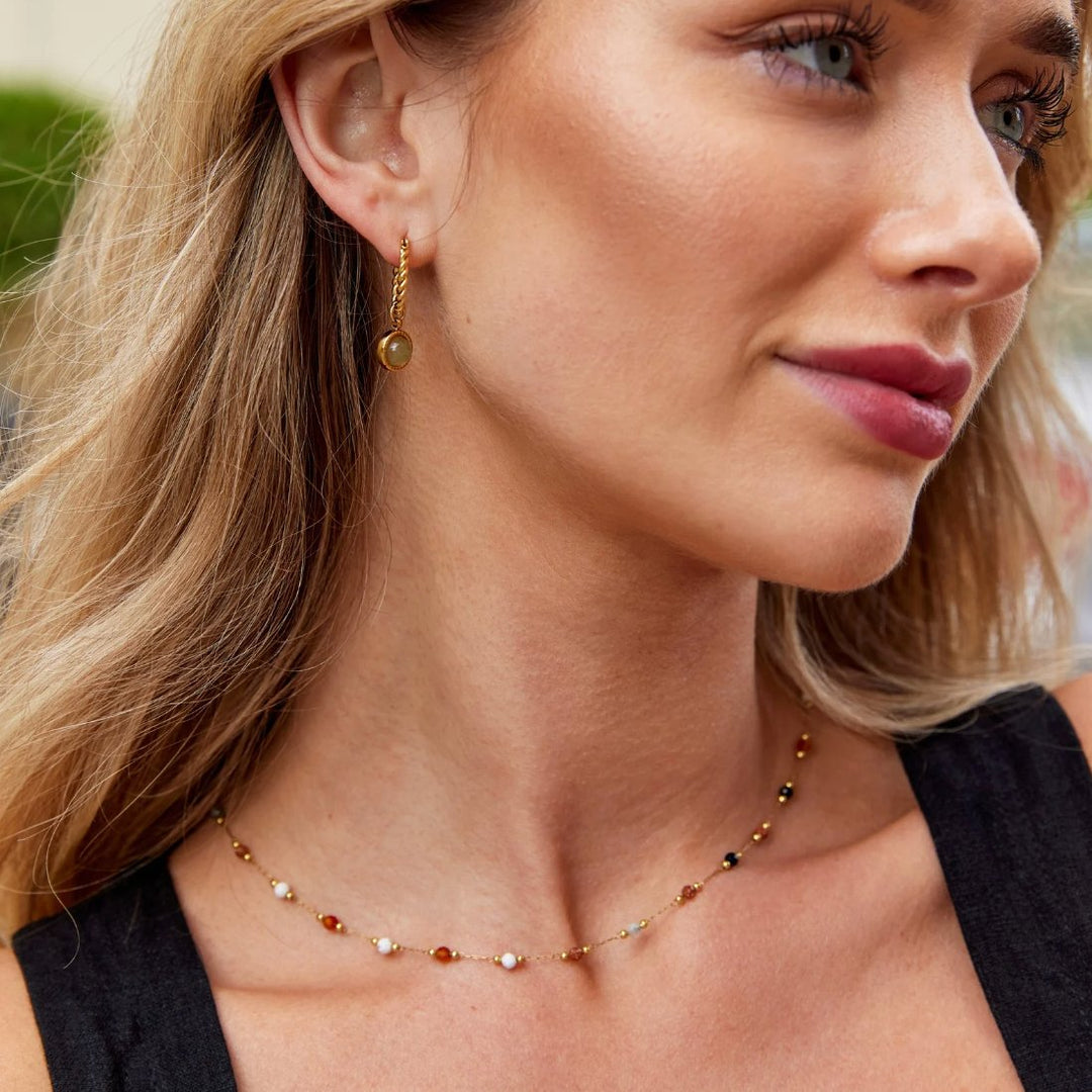 Donna | Elegante Minimalistische Ketting met Kralen