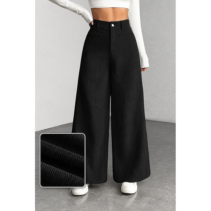 Coralie | Brede-Pijpen Tailored Broek