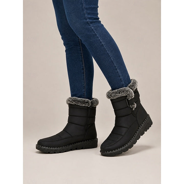 Greta | Gezellige Winter Snowboots met Bontafwerking