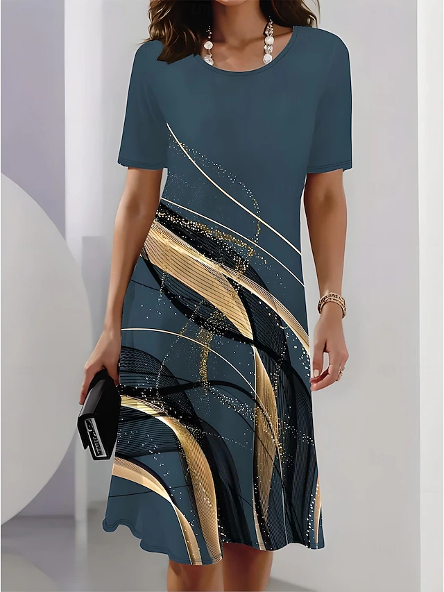 Tessa | Elegante Vloeiende Midi Jurk