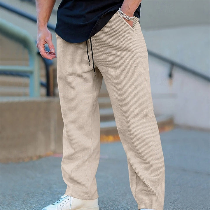 Crosby | Ontspannen Geribbelde Broek