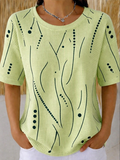 Sylvia | Textured Short-Sleeve Top