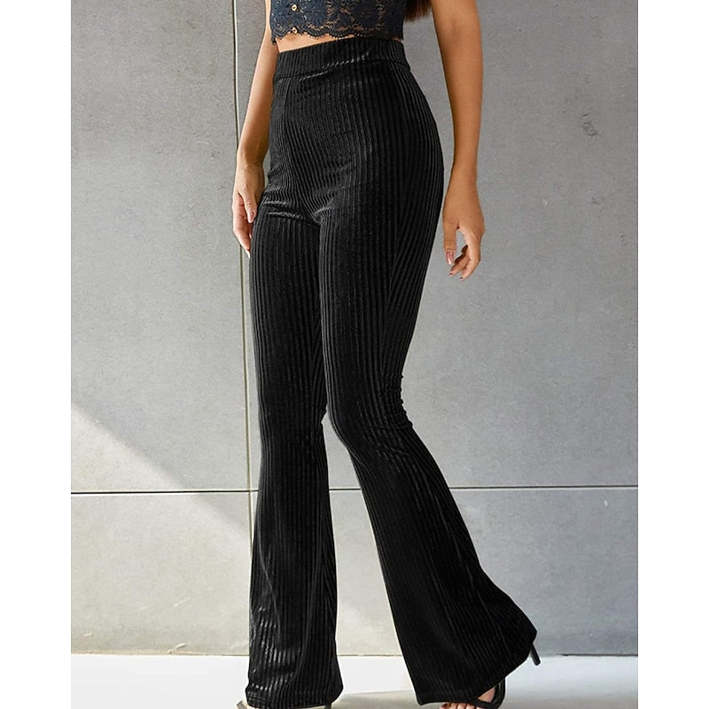 Sadie | Hoge Taille Uitlopende Broek
