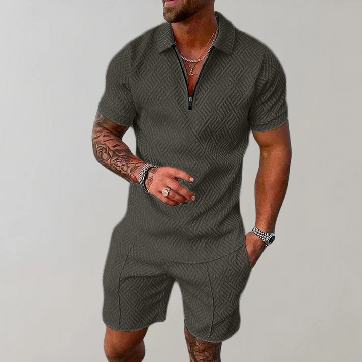 Dylan | Stijlvolle Casual Polo Shirt en Shorts Set