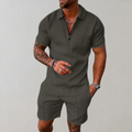 Dylan | Stijlvolle Casual Polo Shirt en Shorts Set