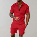 Dylan | Stijlvolle Casual Polo Shirt en Shorts Set