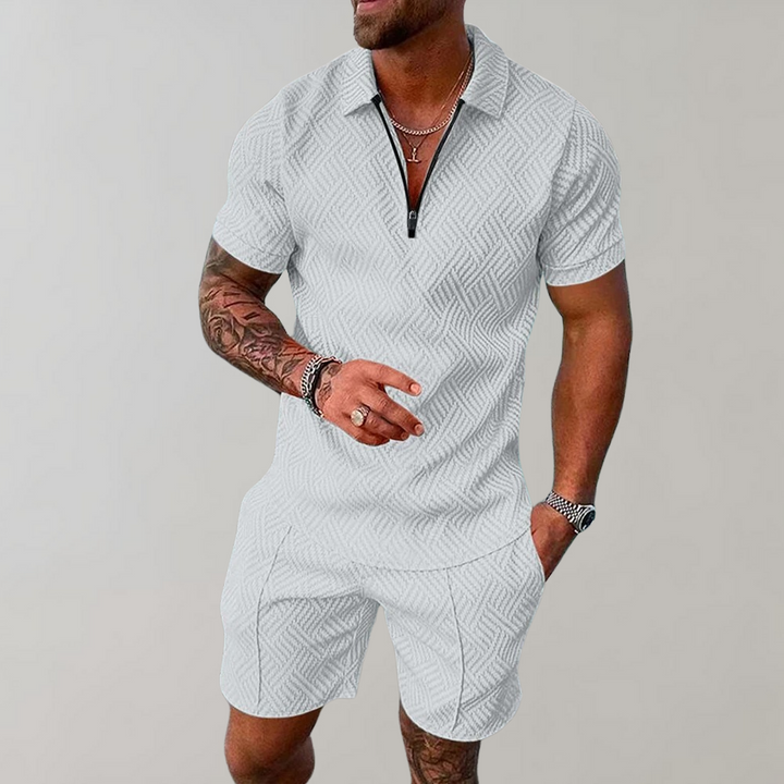 Dylan | Stijlvolle Casual Polo Shirt en Shorts Set