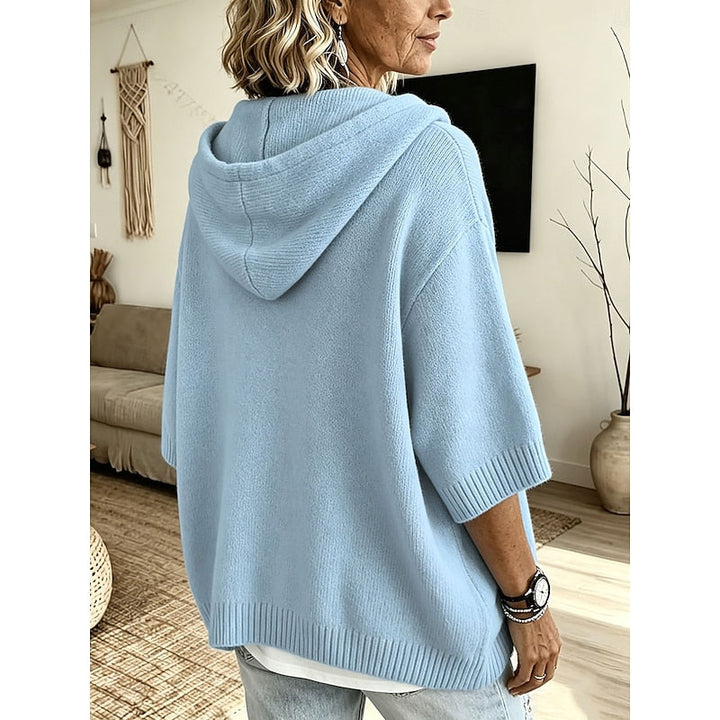 Brooklyn | Ontspannen Gebreide Hoodie Sweater