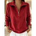 Georgina | Kwart-Zip Col Pullover