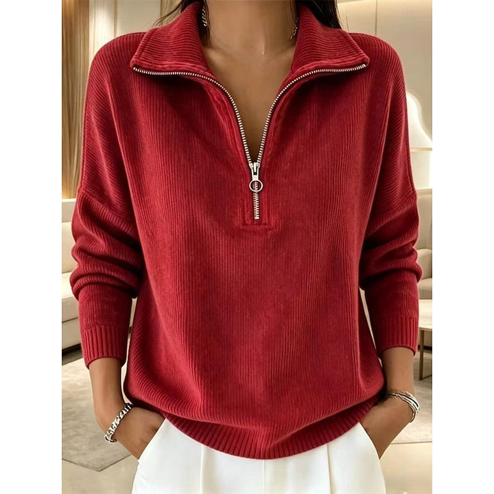 Georgina | Kwart-Zip Col Pullover