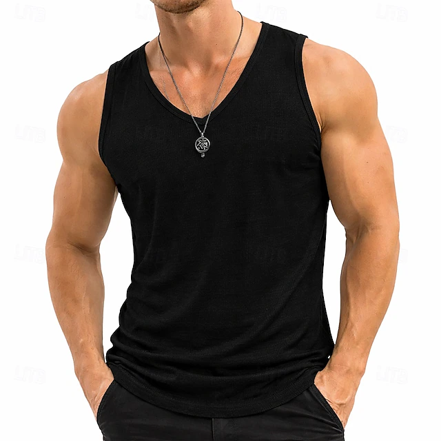 Grant | Gesneden V-Hals Tanktop
