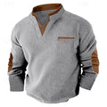 Russell | Textured Waffle Henley Shirt