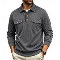 Harold | Verfijnde Lange Mouwen Pocket Polo Shirt