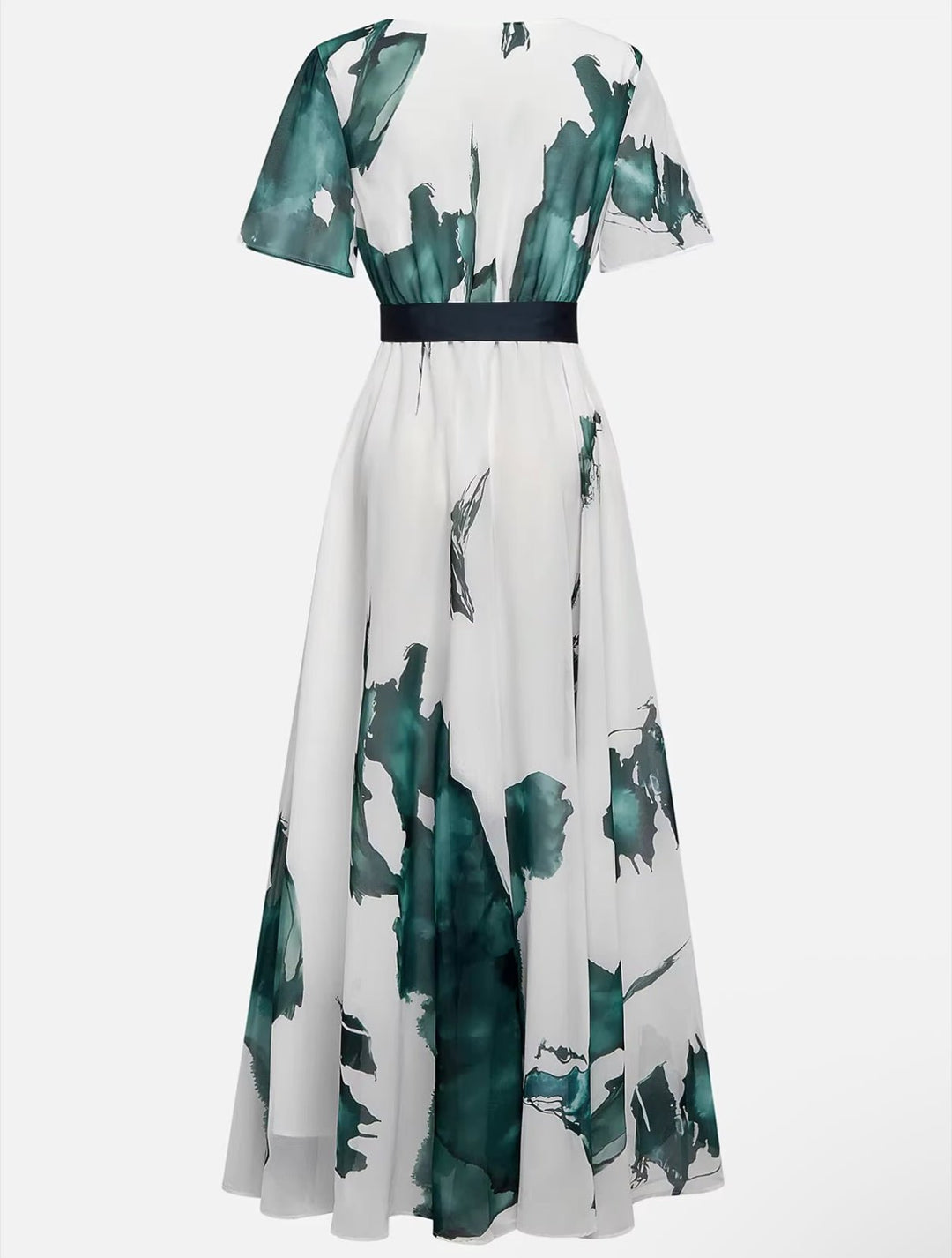 Marissa | Waterverf Print Lange Jurk