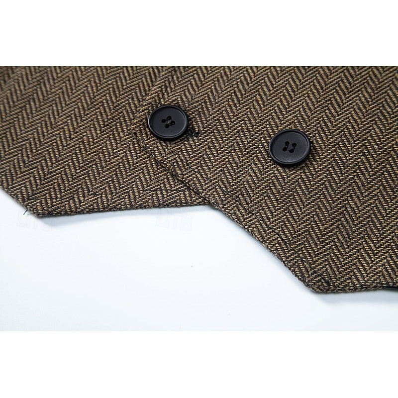 Bennett | Dubbelzijdige Herringbone Gilet
