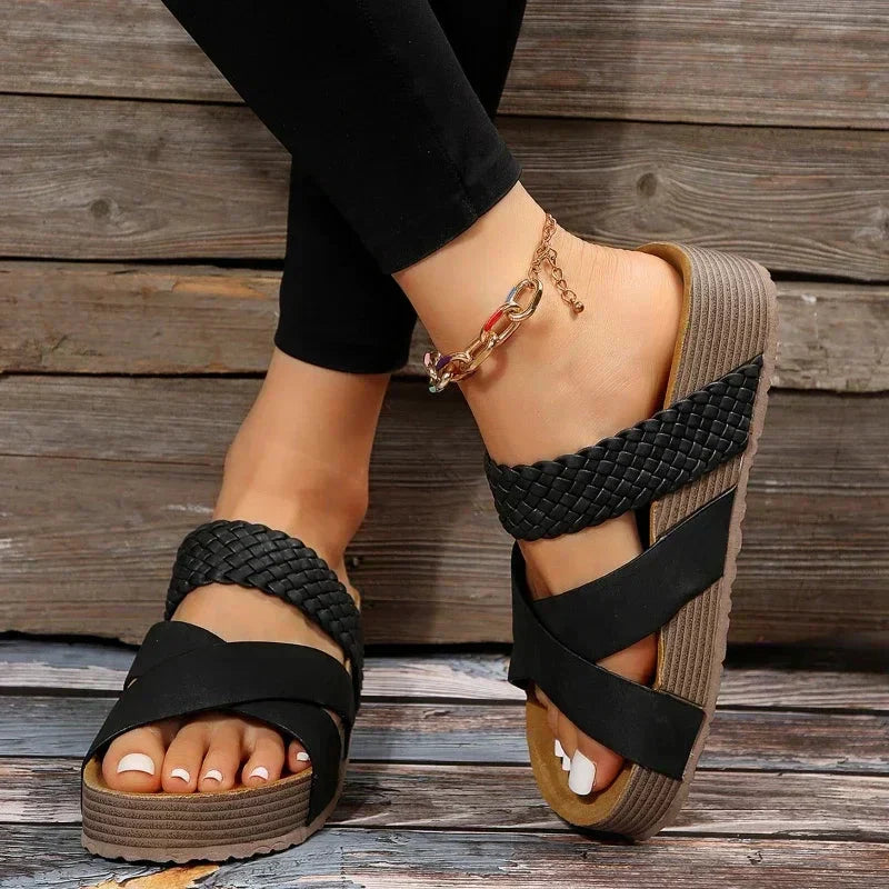 Sophia | Comfortabele Orthopedische Gevlochten Sandalen