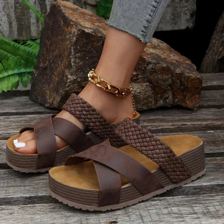 Sophia | Comfortabele Orthopedische Gevlochten Sandalen