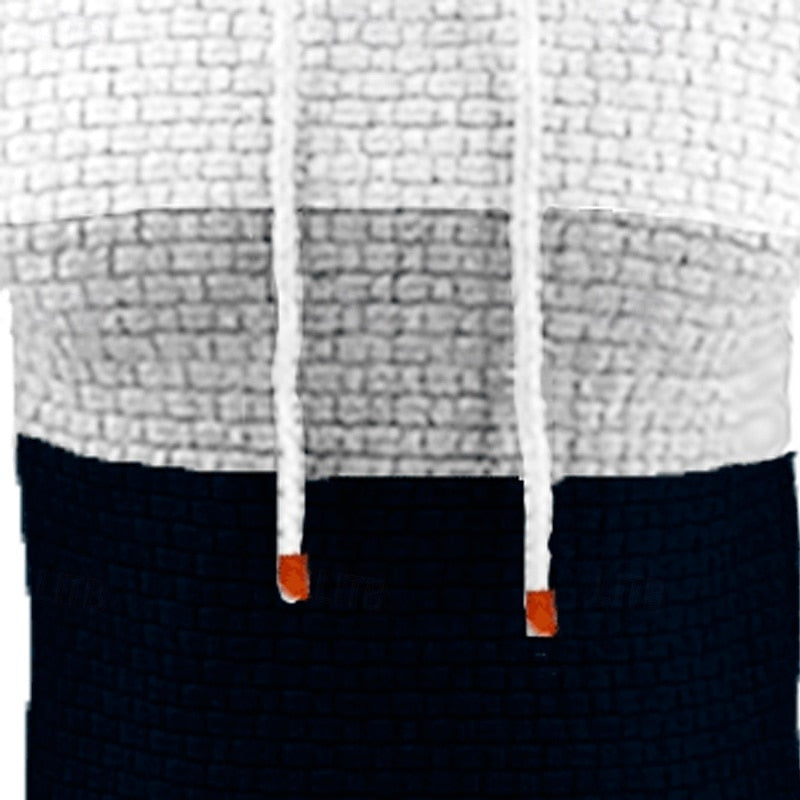 Hollis | Kleurblok Textured Hoodie