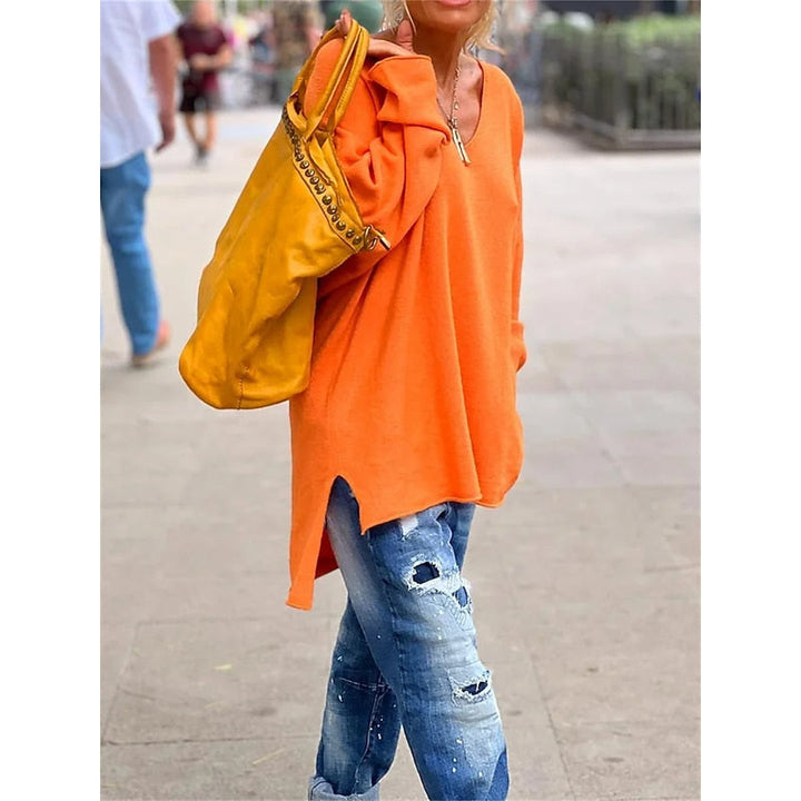 Willow | Relaxed V-Hals Pullover