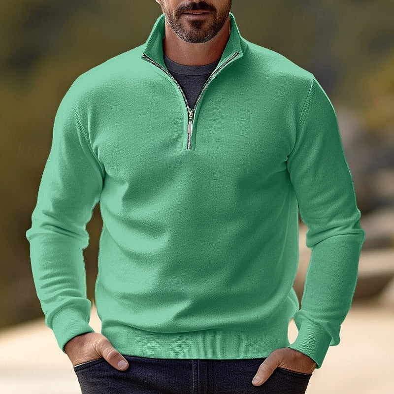 Quentin | Verfijnde Half-Zip Pullover