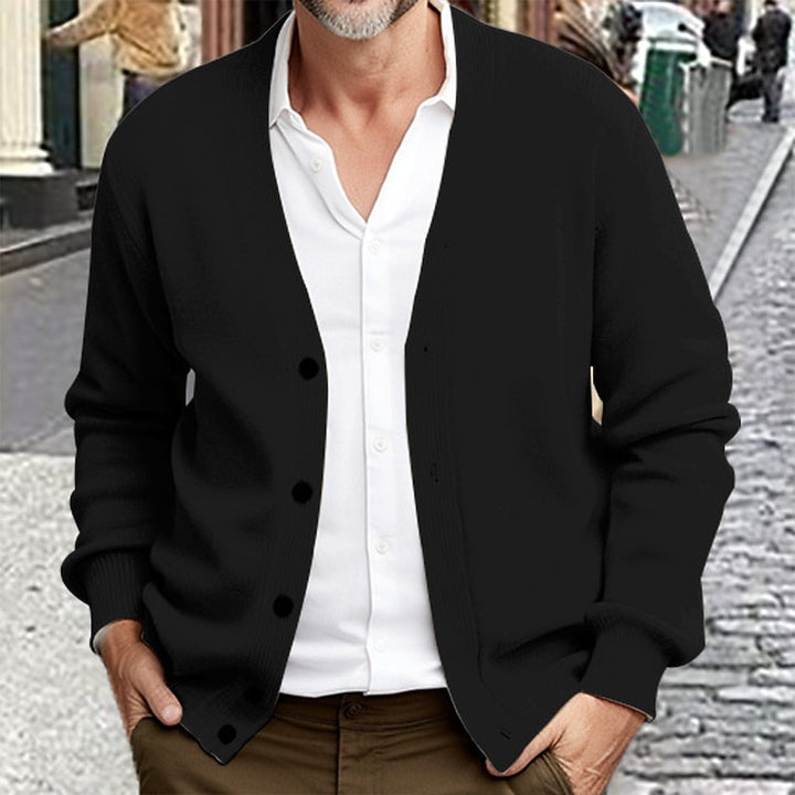 Emerson | Verfijnde V-Hals Cardigan