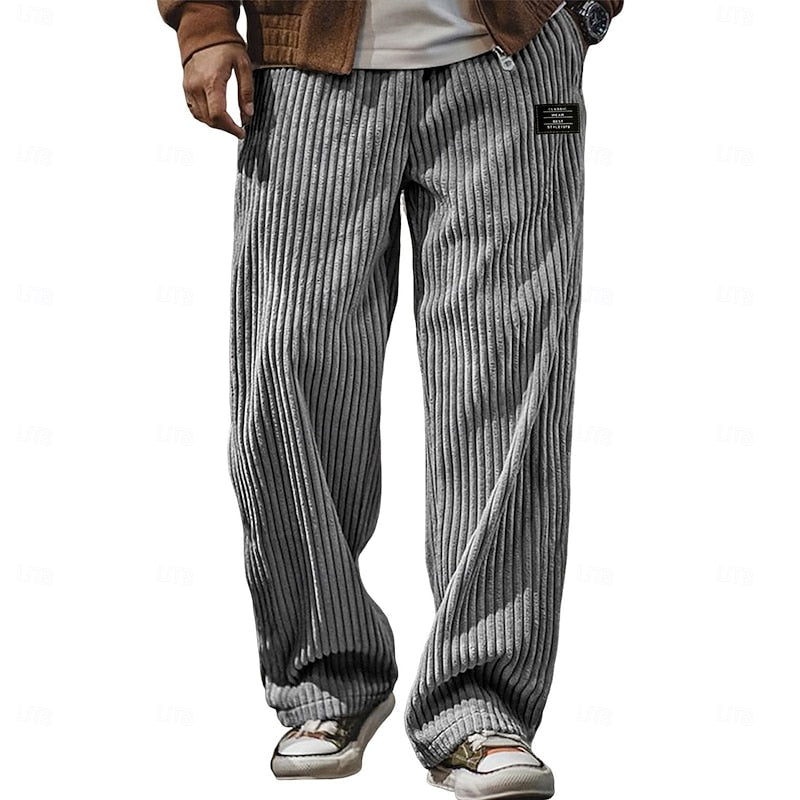 Bryson | Ontspannen Ribbels Wijde-Pantalon