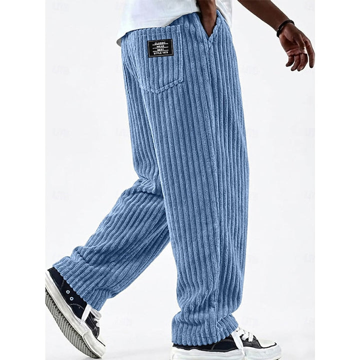 Bradford | Geribbelde Rechte Broek
