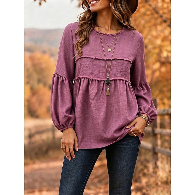 Rebecca | Ontspannen Peplum Blouse