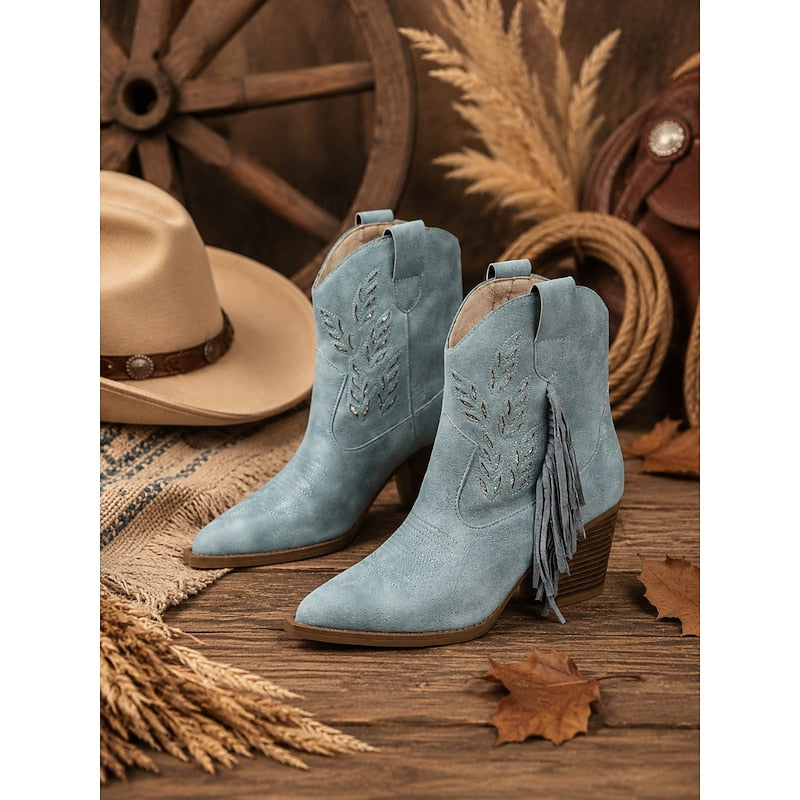 Corinne | Franje Western Enkellaarsjes