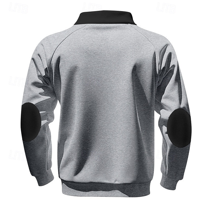 Keith | Kwart-Zip Kleurblok Pullover
