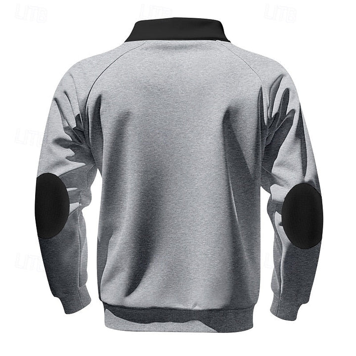 Keith | Kwart-Zip Kleurblok Pullover