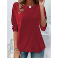Miranda | Top met Drapé Knopdetails