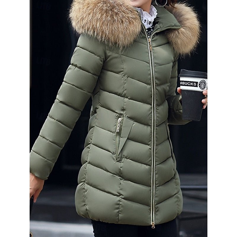 Gwendolyn | Gevoerde Winter Parka met Capuchon