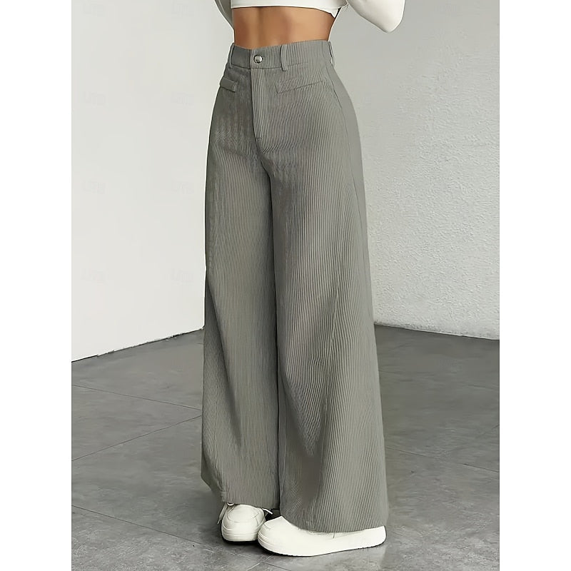 Coralie | Brede-Pijpen Tailored Broek
