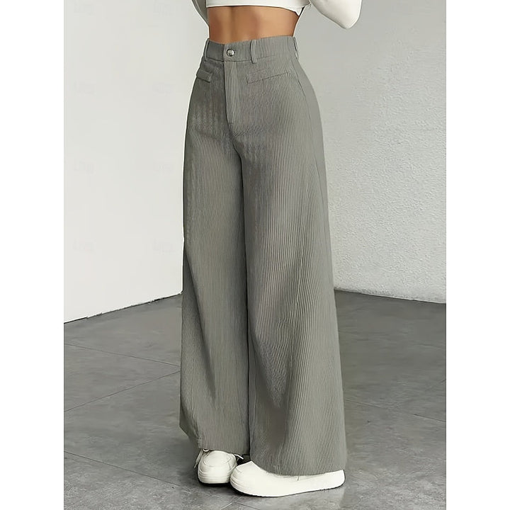 Coralie | Brede-Pijpen Tailored Broek