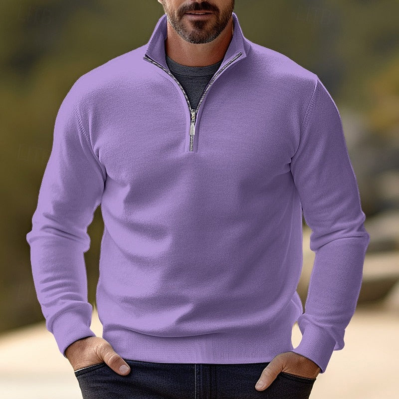 Quentin | Verfijnde Half-Zip Pullover