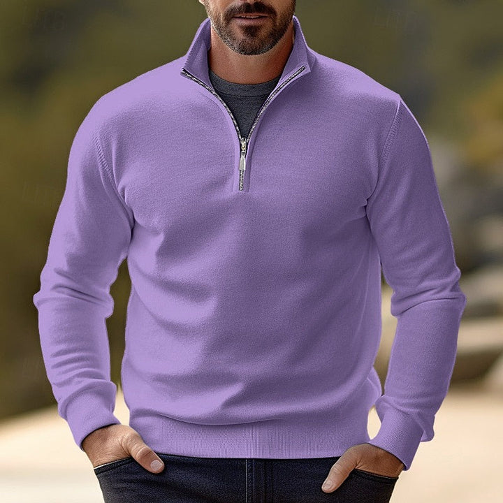 Quentin | Verfijnde Half-Zip Pullover