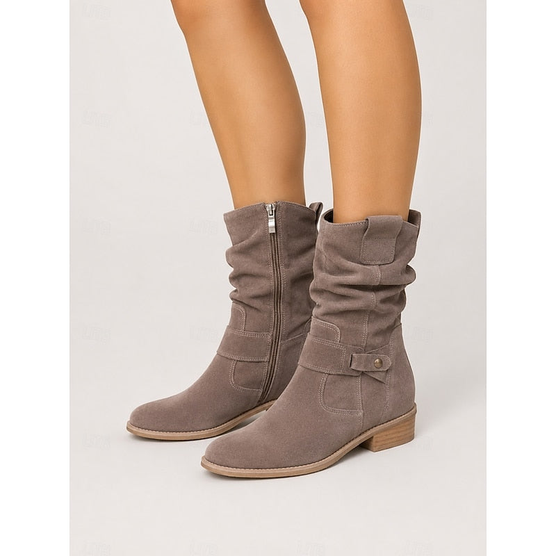 Tessa | Slouchy Buckle Enkelboots