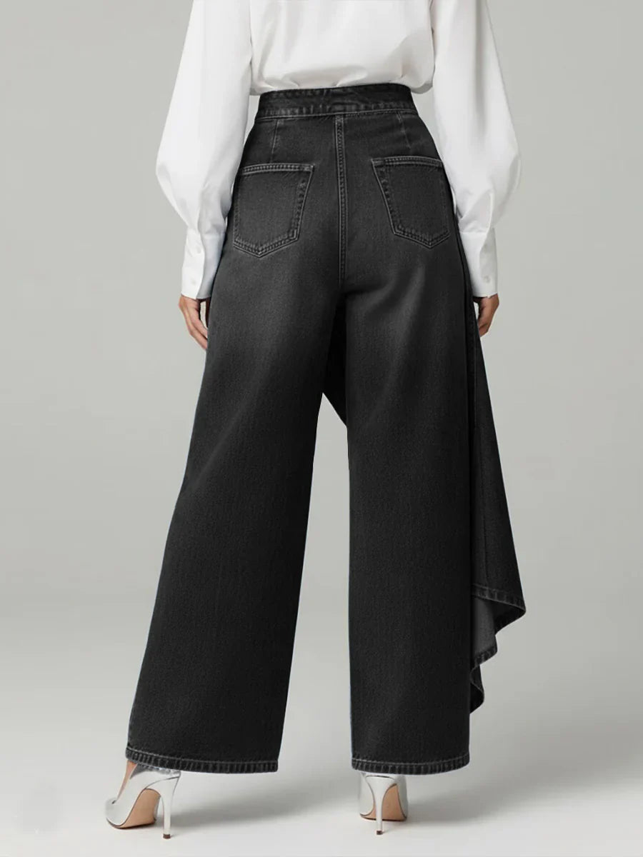Margaret | Elegante Hoge Taille Wijde Broek
