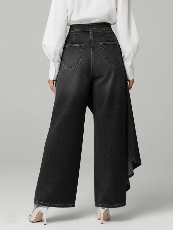 Margaret | Elegante Hoge Taille Wijde Broek