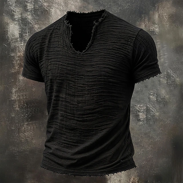 Wyatt | Robuuste Notch-Neck T-Shirt