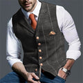 Theron | Herringbone Tailored Waistcoat