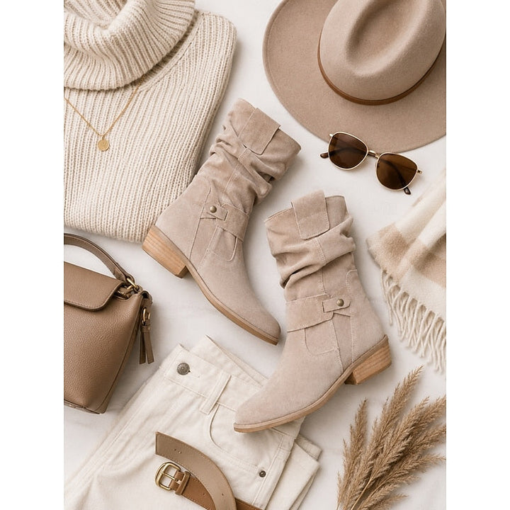 Tessa | Slouchy Buckle Enkelboots