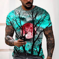 Jonah | Halloween Maan Grafisch Crew Neck T-Shirt