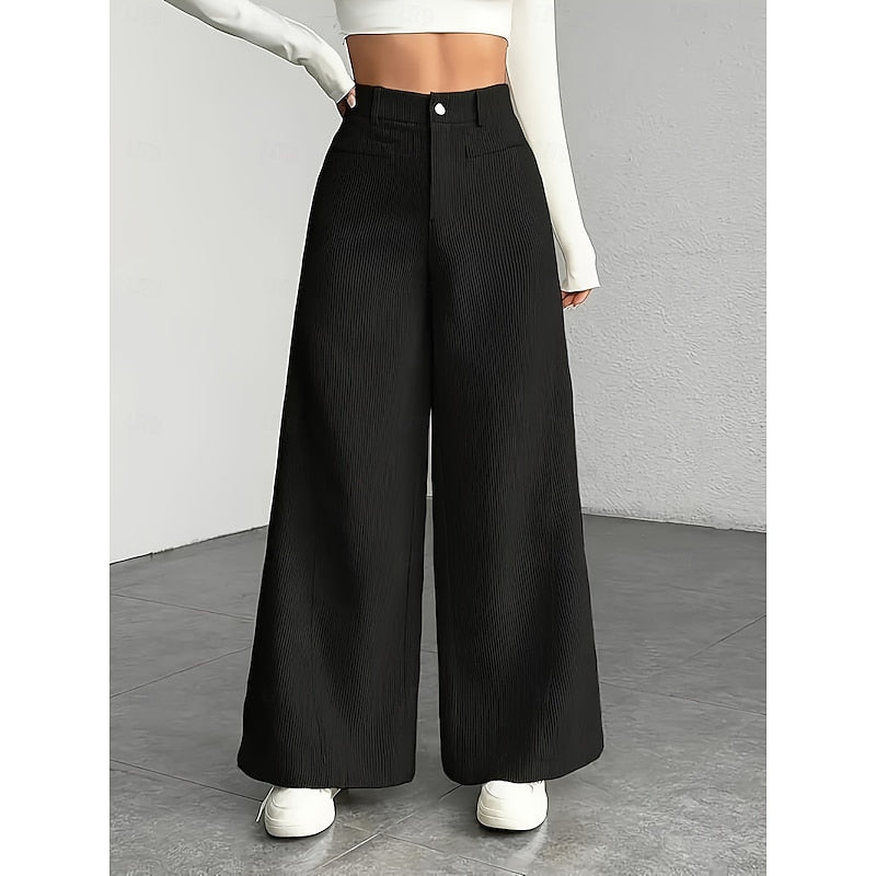 Coralie | Brede-Pijpen Tailored Broek